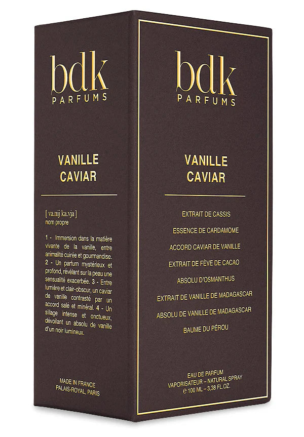 Vanille Caviar – BDK Parfums | Vanilla Amber Retail