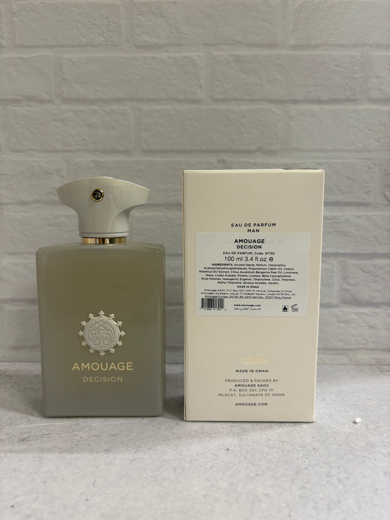 Amouage Decision Eau de Parfum 100 mL | Decoded Tester