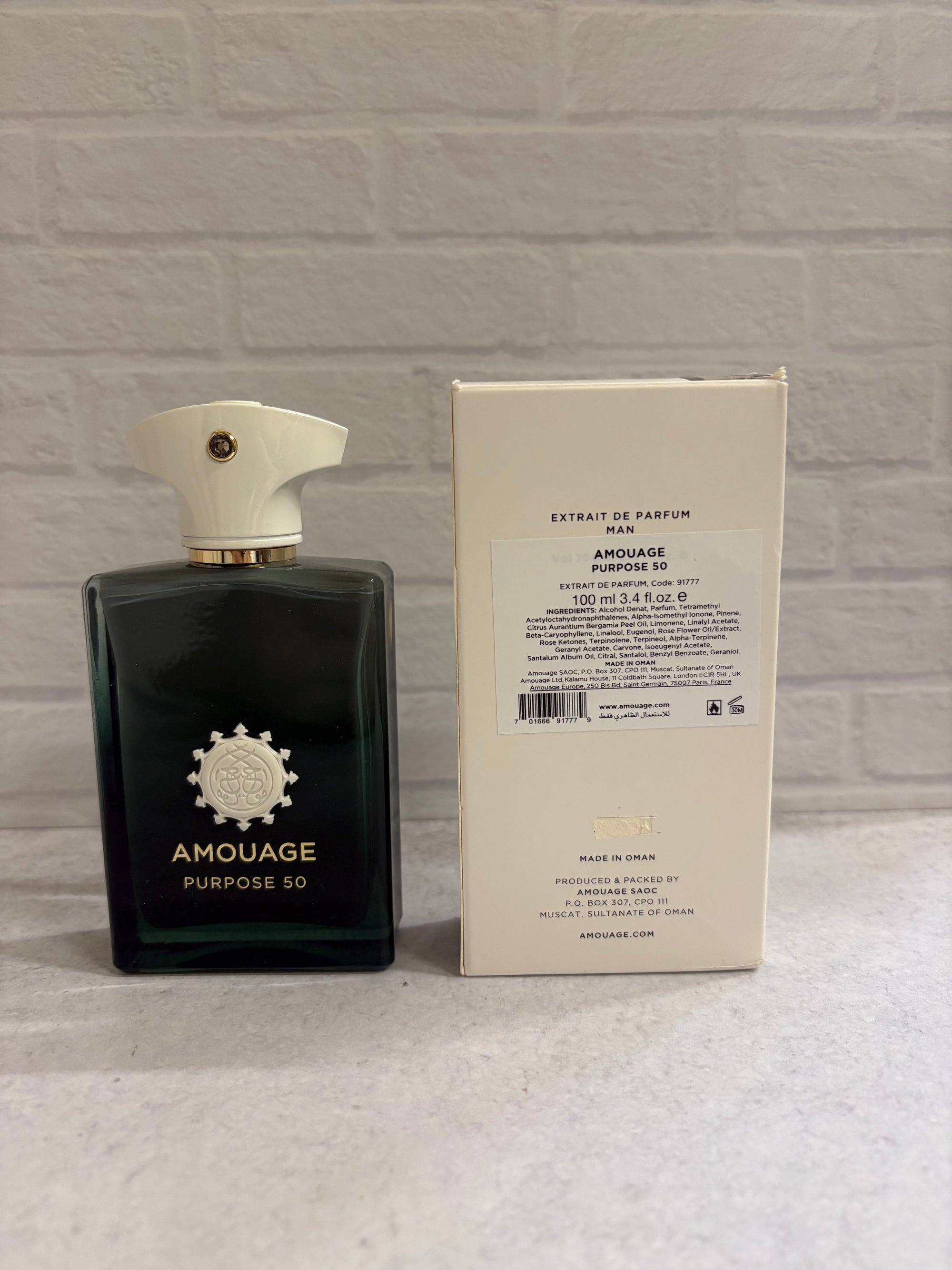 Purpose 50 Extrait by Amouage | Decoded Tester