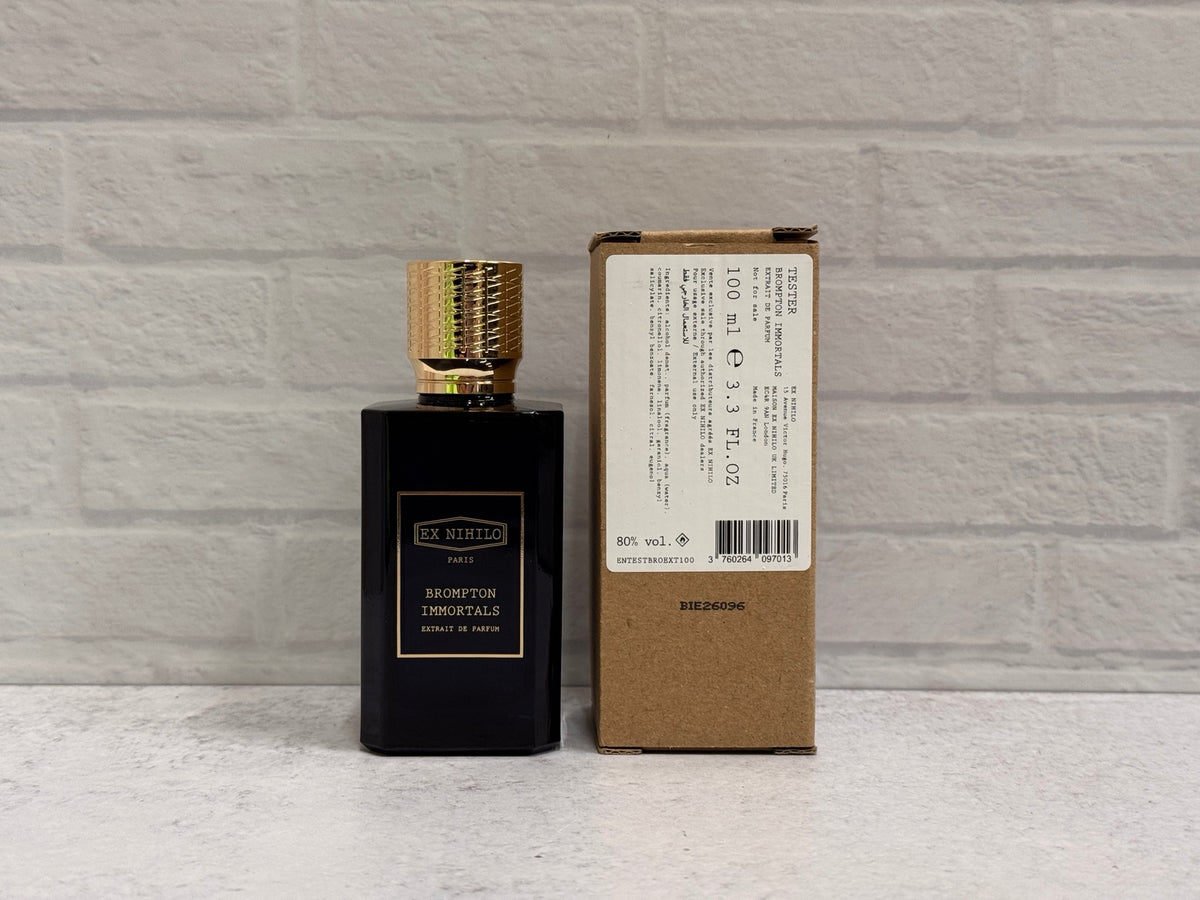 Brompton Immortals Extrait 100 mL tester bottle and tester box