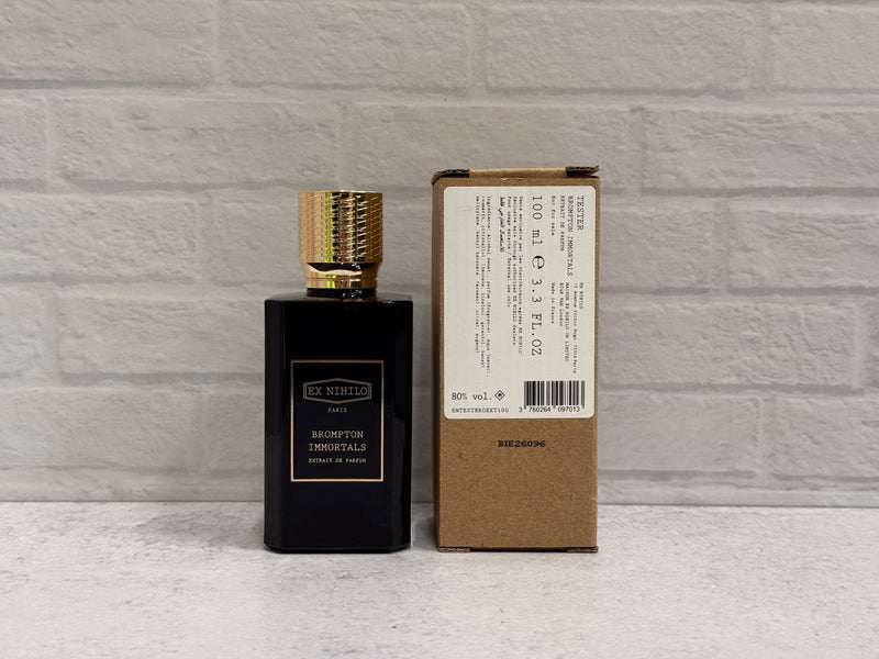 Brompton Immortals Extrait 100 mL tester bottle and tester box