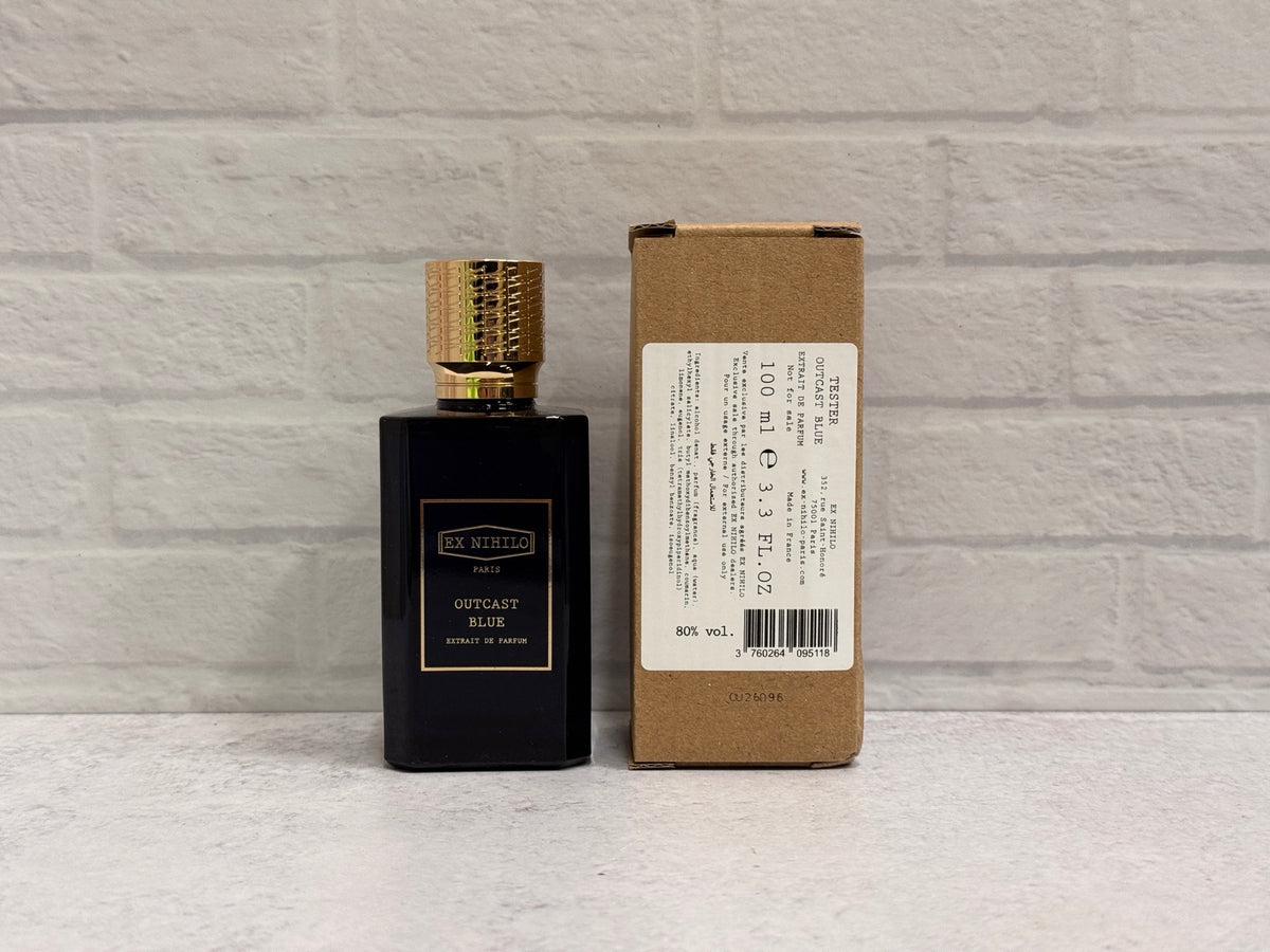 Outcast Blue Extrait 100 mL tester with cap and plain tester box