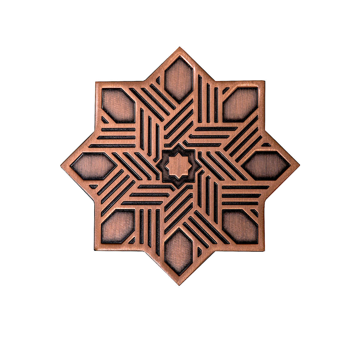 Kajal V copper cap decorative detail