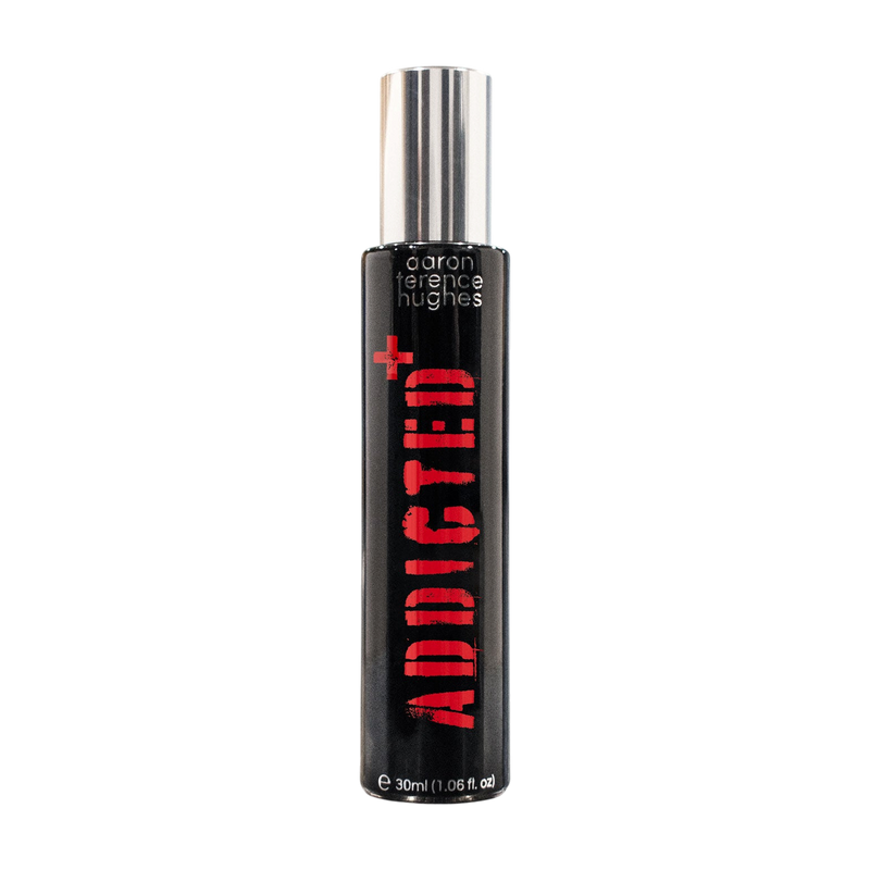 Addicted+ by Aaron Terence Hughes — original bottle shown for fragrance identification; sample sold separately