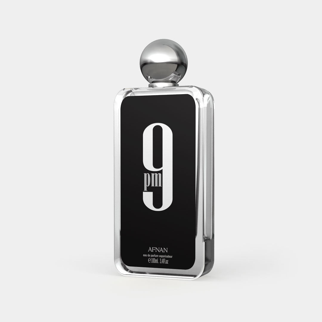 Afnan 9PM bottle and retail packaging