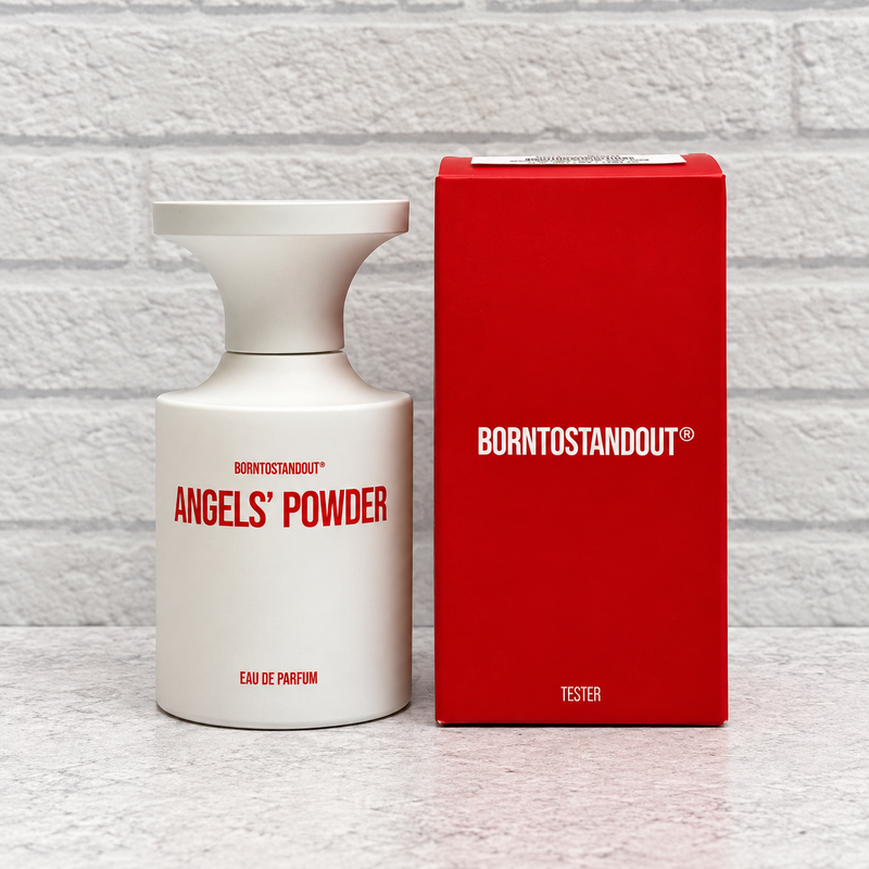 Angels' Powder by BORNTOSTANDOUT | Tester — actual product and packaging