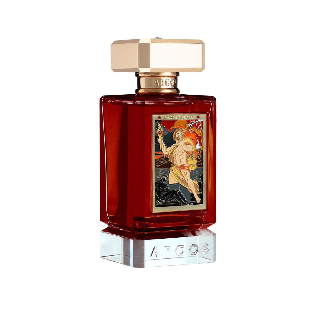 Argos Sacred Flame 100 mL Eau de Parfum bottle angle