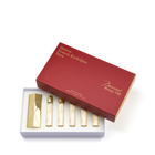 Baccarat Rouge 540 Extrait travel set: five 11 mL refills, gold Globe Trotter and red box