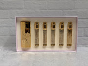 Baccarat Rouge 540 EDP 5 × 11 mL new open-box tester travel set with gold case — contents view
