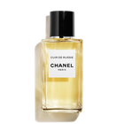 Chanel Cuir de Russie Eau de Parfum bottle on white background; reference bottle not included with samples