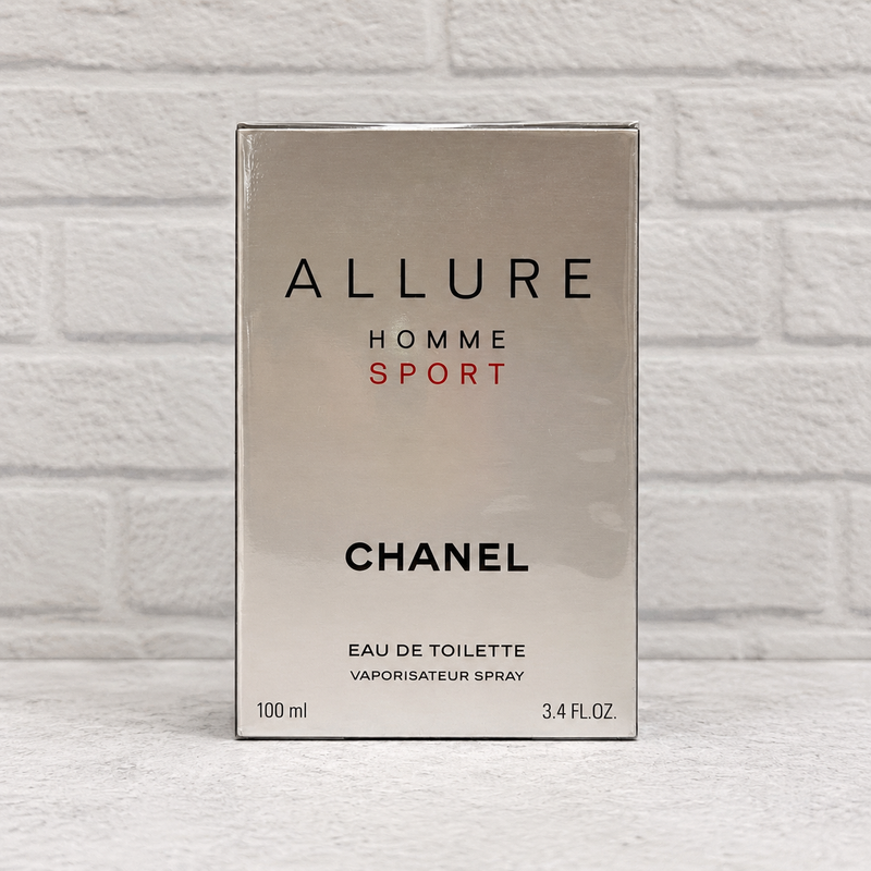 CHANEL Allure Homme Sport Eau de Toilette 100 ml sealed retail box — front view