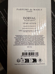 Parfums de Marly Dorval 125 mL source box label