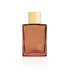 Ella K Amber K Eau de Parfum bottle on white — fragrance reference; full bottle not included with decants