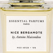Essential Parfums nice bergamote — official bottle reference label detail; tester cap and packaging may differ