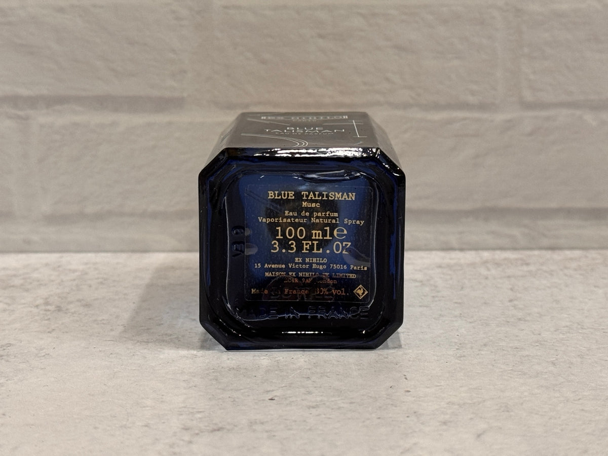 EX NIHILO Collection Signature Blue Talisman Musk 100 mL bottle base label