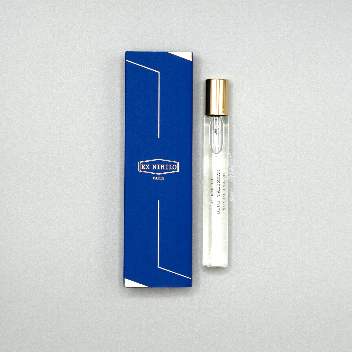 Ex Nihilo Blue Talisman original 7.5 mL travel spray with box; representative format, fragrance selected separately