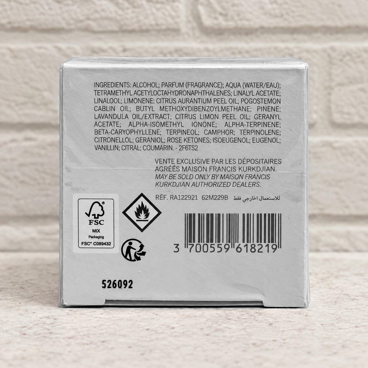 Gentle Fluidity Silver 70 mL retail box back