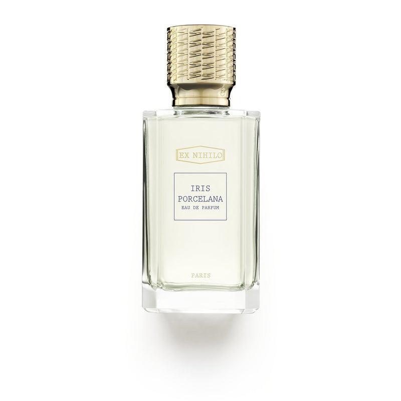 EX NIHILO Iris Porcelana fragrance reference bottle; listing is for one 7.5 mL original spray, full bottle not included
