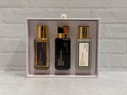 OUD satin mood 3 × 35 mL new open-box tester set — contents view