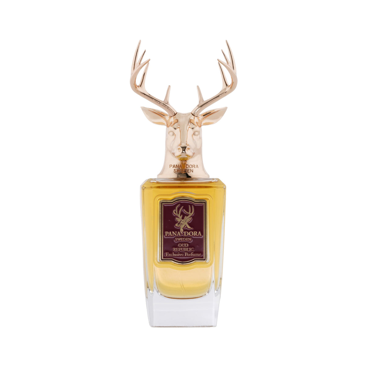 Pana Dora Oud Republic Extrait de Parfum bottle — fragrance reference; original bottle not included with decants
