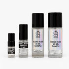Scent Rush 2 mL, 5 mL, 10 mL and 20 mL atomizer size illustration