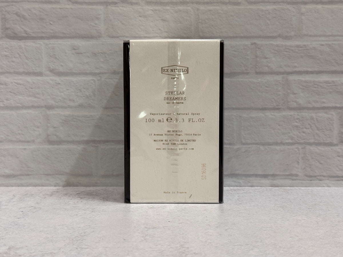 Stellar Dreamers Eau de Parfum by EX NIHILO — Retail — original packaging or bottle base photograph