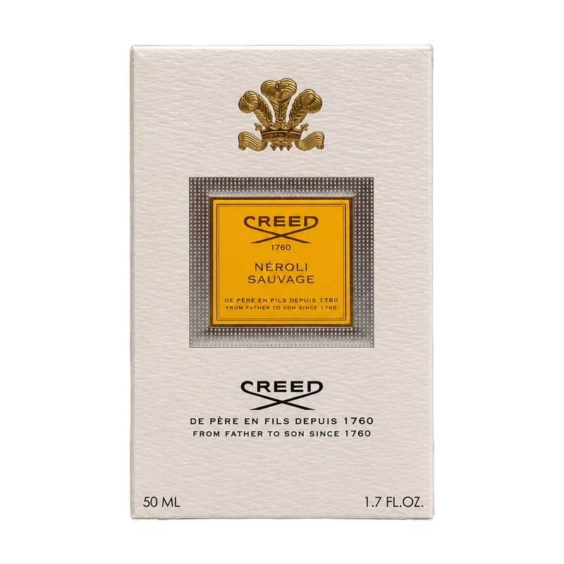 Creed Neroli Sauvage 50 ml vintage retail box — front view