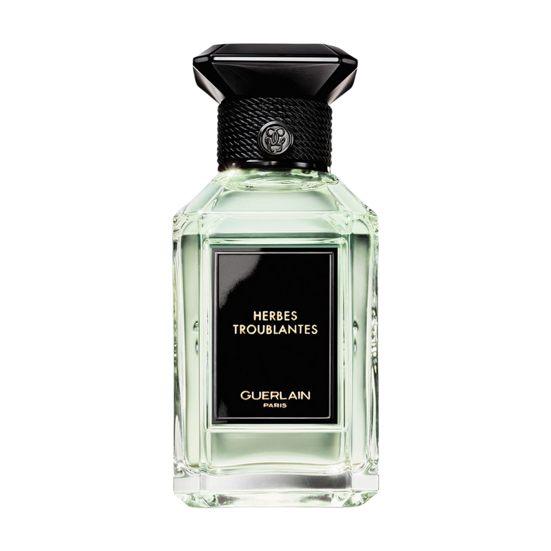 Guerlain Herbes Troublantes Eau de Parfum reference bottle; original bottle not included with decant samples
