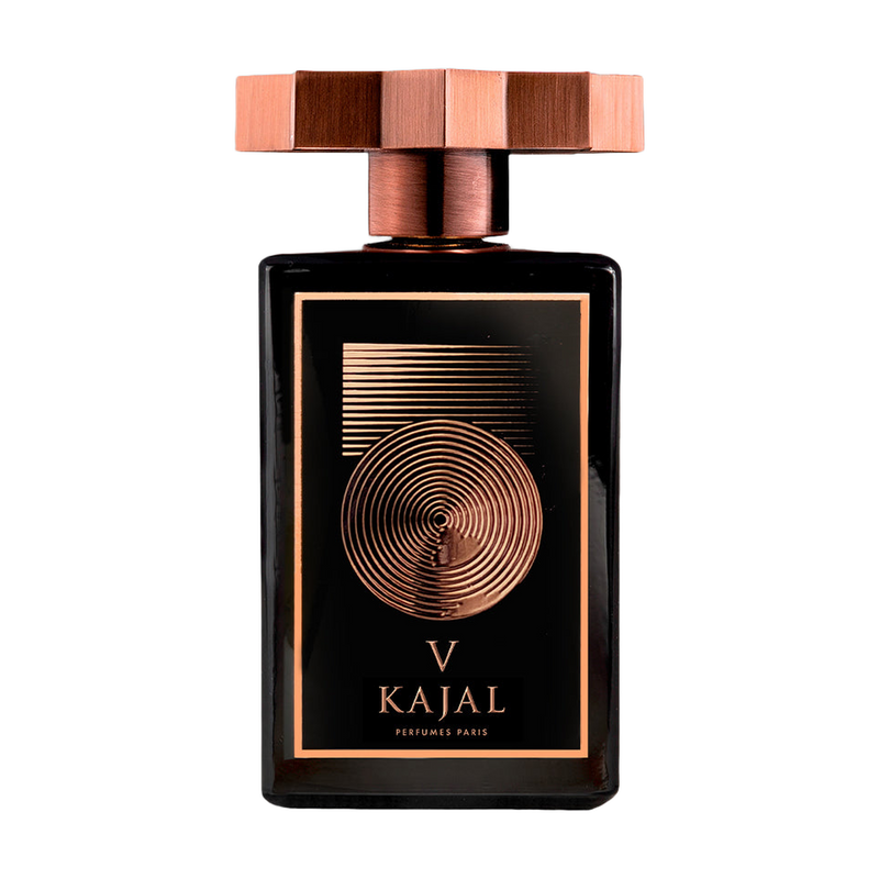 Kajal V Eau de Parfum black bottle with copper cap