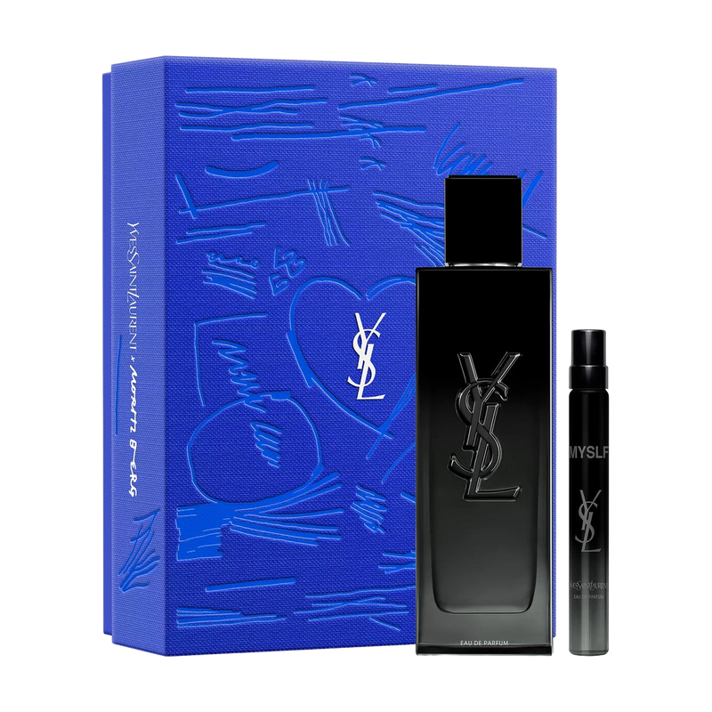 MYSLF Eau de Parfum gift set with 100 mL bottle and 10 mL spray by YSL Beauty