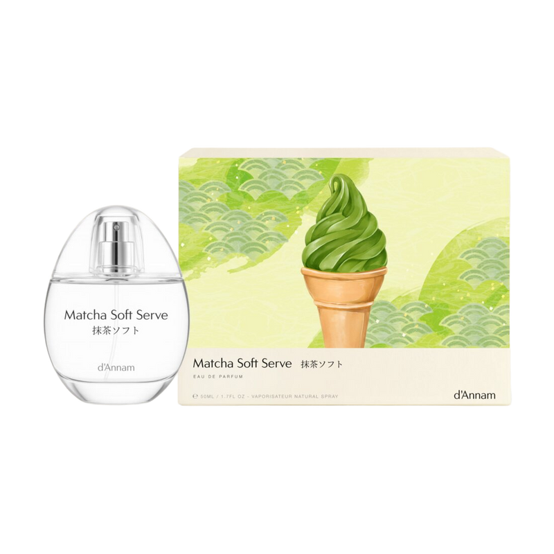 Matcha Soft Serve by d’Annam — full-size bottle shown for fragrance identification; sample sold separately