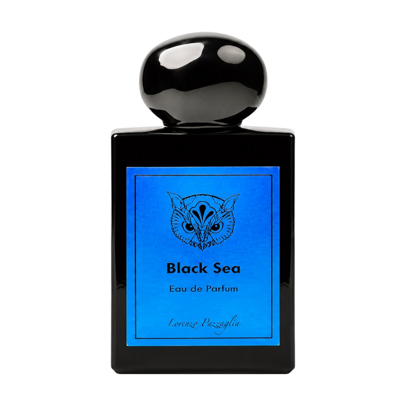 Lorenzo Pazzaglia Black Sea fragrance bottle reference; tester box not pictured