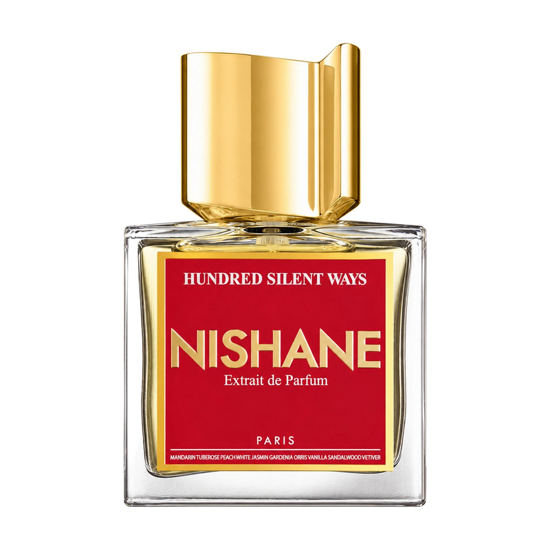 Nishane Hundred Silent Ways fragrance bottle reference; tester box not pictured