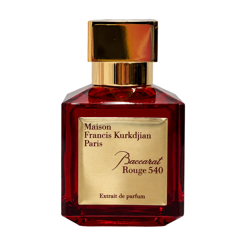Baccarat Rouge 540 Extrait 70 mL tester front photographed by Scent Rush