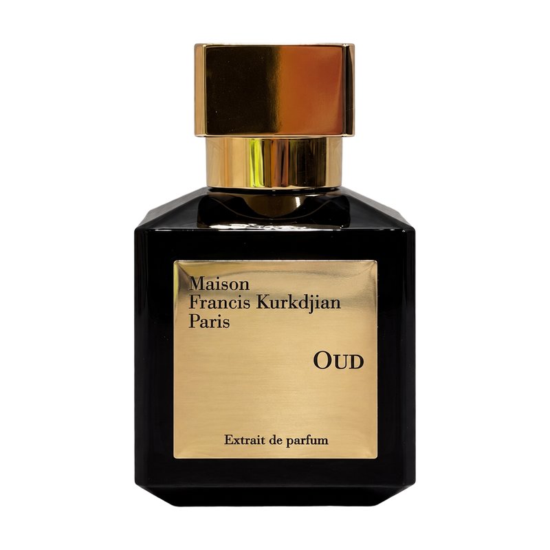 Oud Extrait 70 mL tester front photographed by Scent Rush