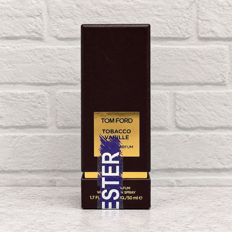 Tobacco Vanille Eau de Parfum by Tom Ford 50 mL tester box with visible tester sticker