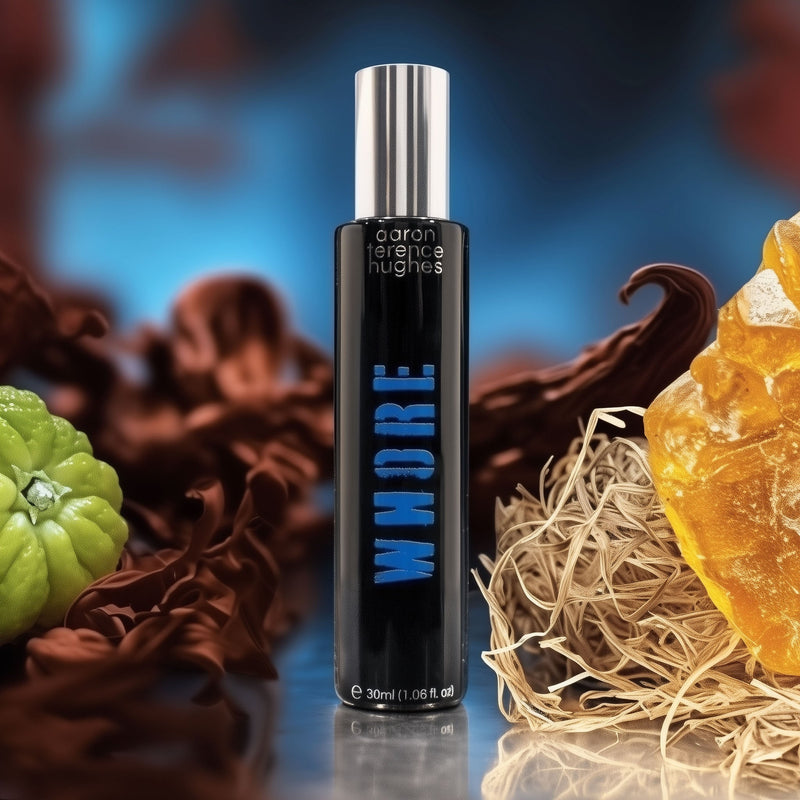 Whore (Blue) by Aaron Terence Hughes — original bottle for fragrance identification; decant sold separately